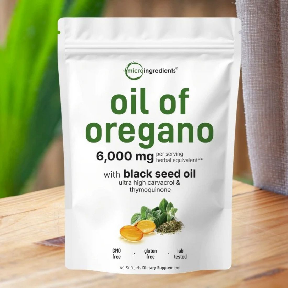 Aceite de Orégano y Semilla Negra 6.000Mg - AUMENTA TUS DEFENSAS EN SEGUNDOS😱