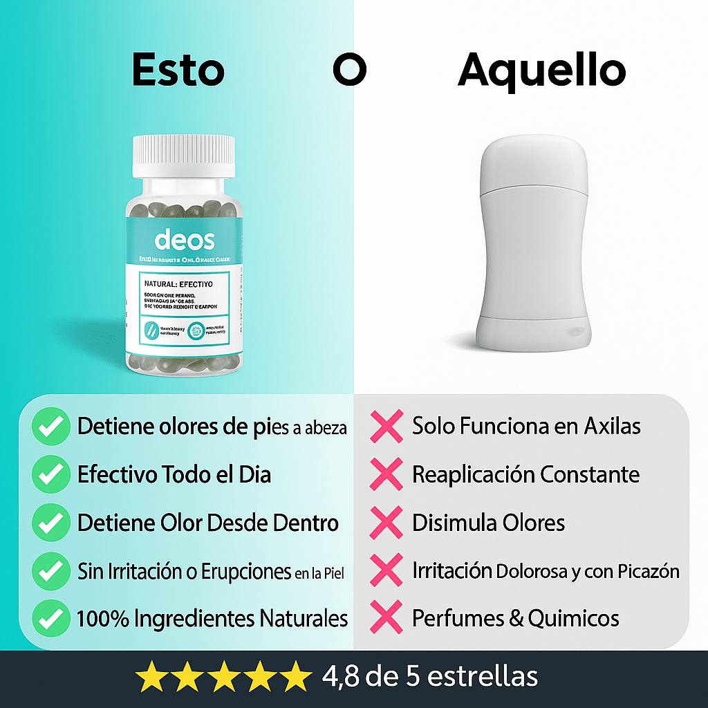 DEOS® - Desodorante corporal cápsulas - ORIGINAL