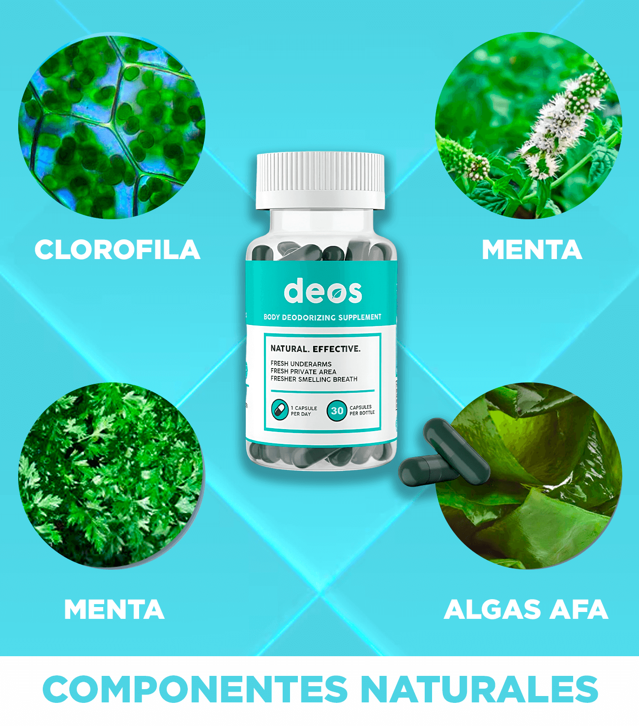 DEOS® - Desodorante corporal cápsulas - ORIGINAL