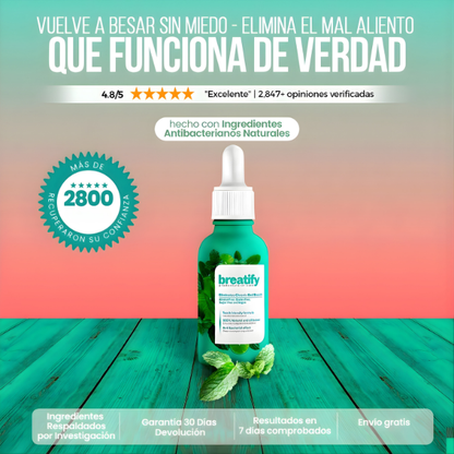 BREATIFY ™ - ELIMINA EL MAL ALIENTO DESDE LA PRIMERA VEZ