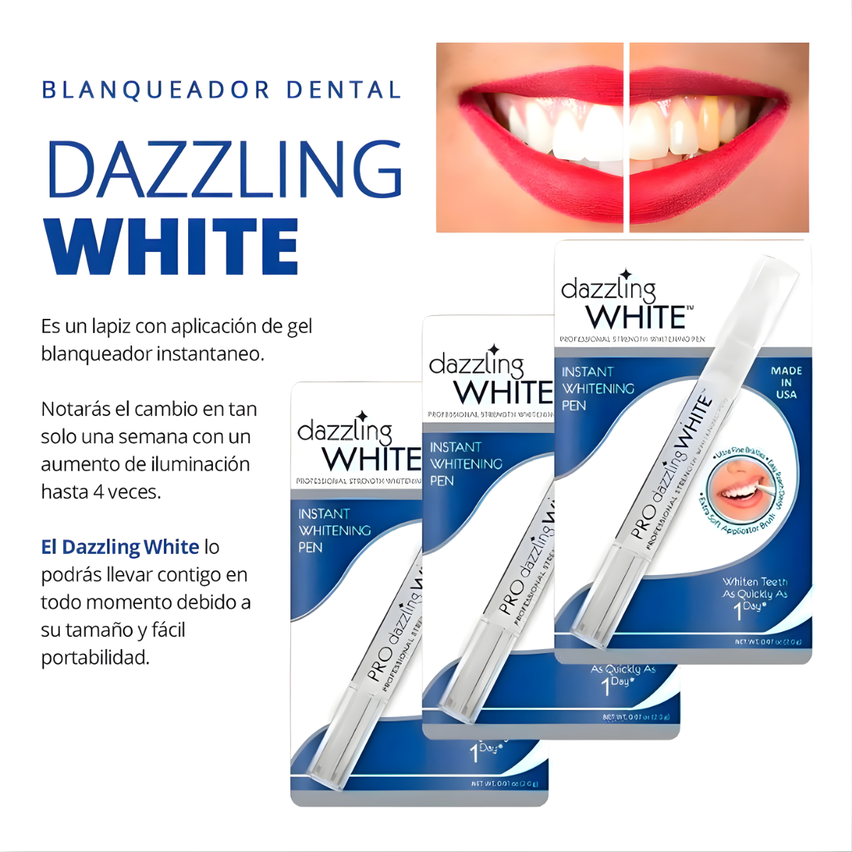 Lápiz Blanqueador de Dientes Radiante 2x1 - Compre 1 y llévese 2